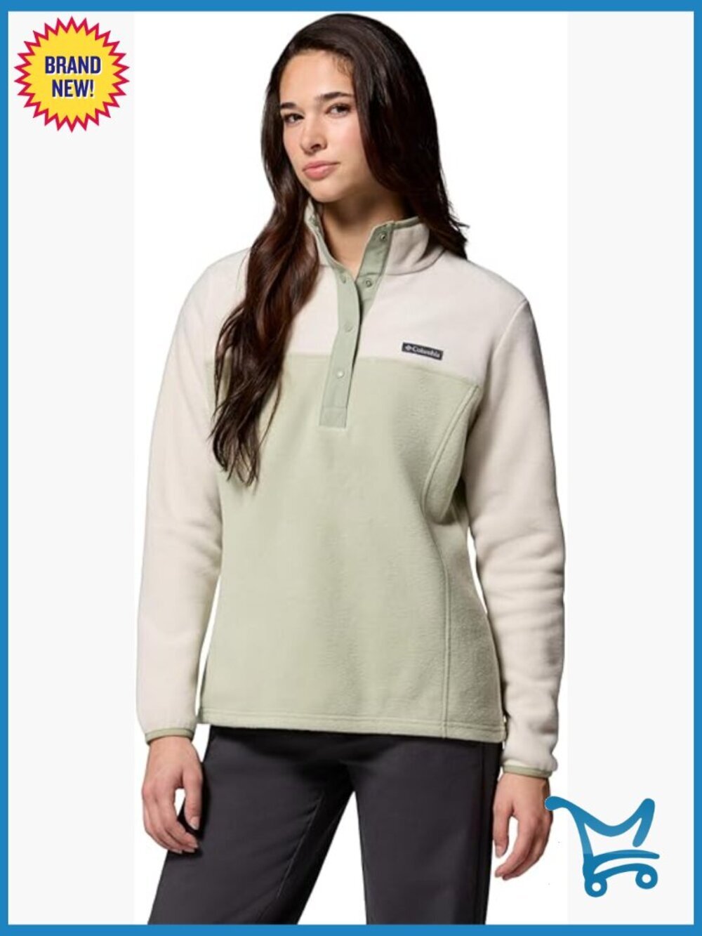 Womens Half Snap Pullover Fleece Jacket Active Warm Layering
